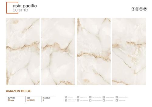 Marble Concept Porcelain Tiles - Ceramic & Vitrified Tiles, Interior Floor Use, Glossy & Matt Finish , Non-Slip & Antibacterial, ISO Certified