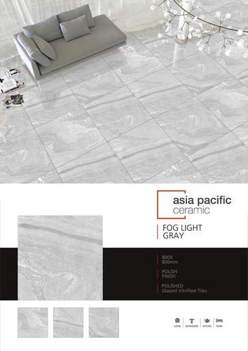 Grey Porcelain Tiles - Ceramic & Vitrified, Full Body, Glazed, Polished, Glossy, Matt, Rustic, Satin Finish, Antibacterial, Non-slip, Wear-resistant