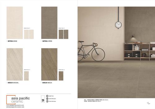 Vitrified Tiles - 800x1600 mm | Ceramic & Porcelain Material, Gloss, Matt, Rustic Finishes, Antibacterial, Non-Slip, Wear-Resistant