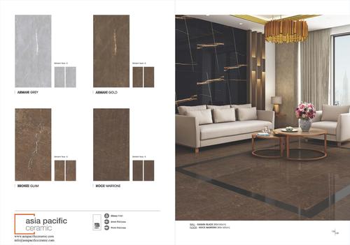 Porcelain Tiles 800X1600 mm - Ceramic & Vitrified, Indoor Floor Application, Gloss & Matt Finish | Antibacterial, Non-Slip, Wear-Resistant