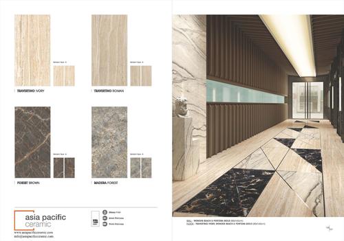 Ceramic Slab Tiles - Porcelain Full Body, Gloss and Matt Finish | Antibacterial, Wear-Resistant, Non-Slip Surface Treatment