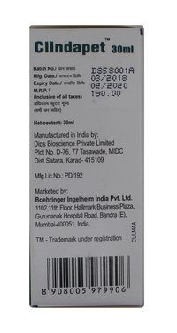 25mg 30ml Clindapet Clindamycin