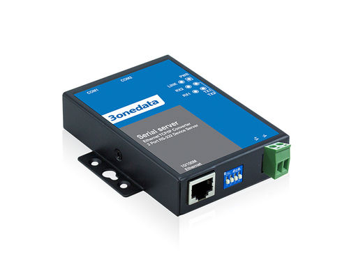 2-port RS-232 or RS-485/422 Serial Device Server