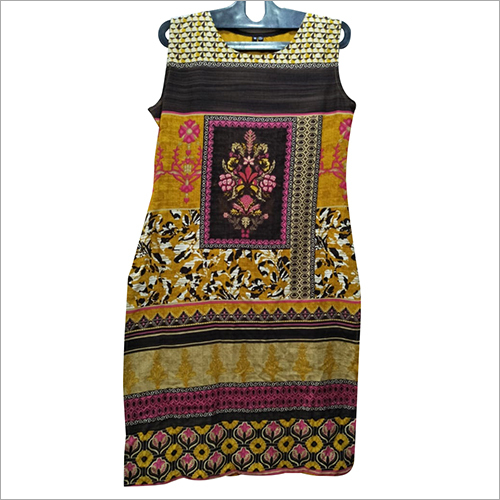 Ladies Sleeveless Kurti - Cotton and Silk Blend, Sizes M to XXL, Multicolored Trendy Prints | Casual Daily Wear for All Seasons