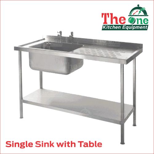 Silver Sink Table