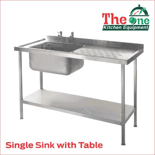 Sink Table - Color: Silver
