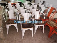 Tolix Style Metal Indoor-Outdoor Chair