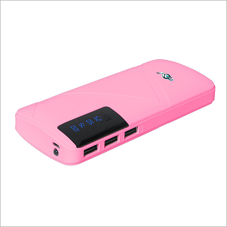 GVPBG04R13PK GAV G04 Power Bank 13000 mAh with 3 USB Ports with Torch Pink