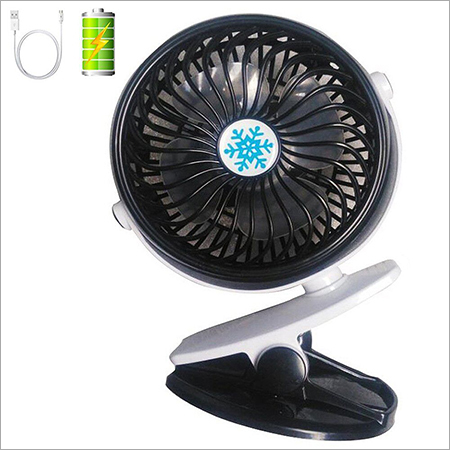GVMUPF168BK GAV Mini Usb Portable Fan With Rechargeable Battery Black