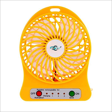 GVHSMPFY GAV High Speed Mini Portable Rechargeable Fan Yellow