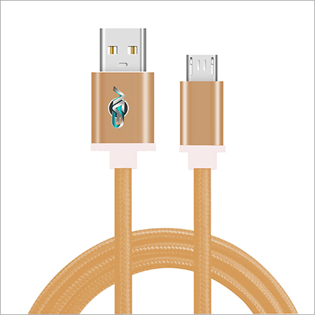 GAVDC015G GAV Fabric Data & Charging Cable-Gold