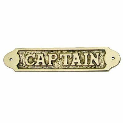 Solid Brass Door Sign (100) Captain