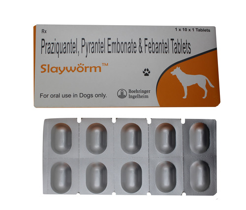 Slayworm Tablets-PRAZIQUANTEL 50MG+PYRANTEL EMB