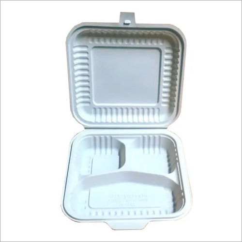 3 Cp Clamshell Cornstarch - Color: White'