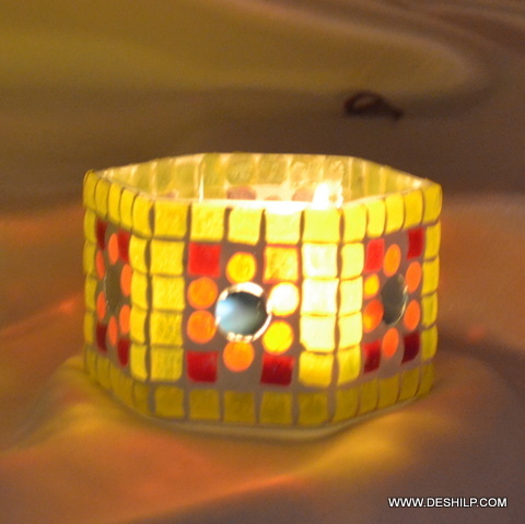 FlickerStone Rustic T Light Base