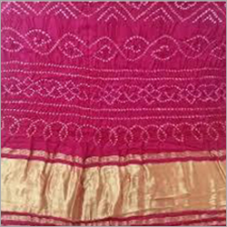 Pink Bandhani Silk Sarees