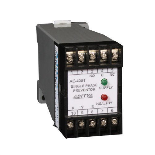 Black Single Phase Preventer Relay