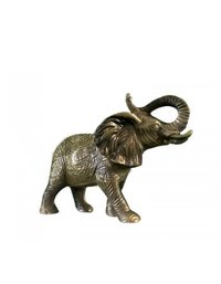 African Elephant Metal Statuette