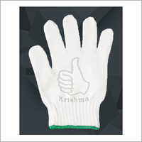 White Polyester Glove
