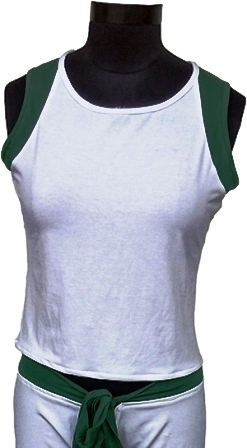 Twin Color Sleeveless Yoga Top Age Group: Adults