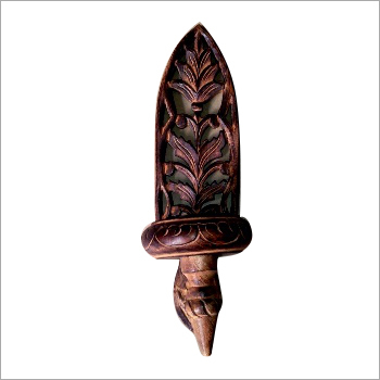 Wooden Candle Stand - Mango Wood Handmade with Exquisite Carvings | Dense Grain Water Repellent Ideal for Home Decoration and Arts & Crafts