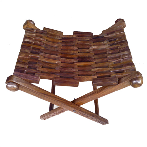 Wood Wooden Folding Stool