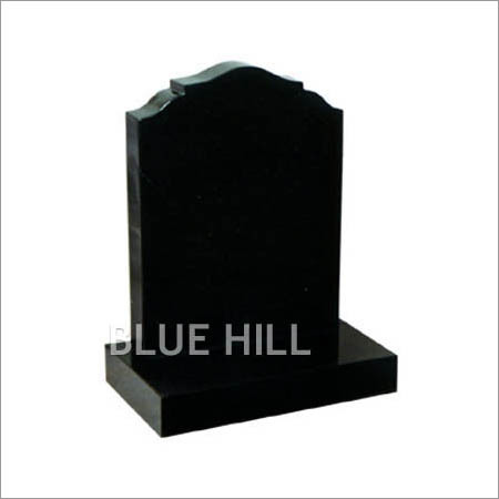 Ogee Top-Check Shoulders Granite Monument - Customized Size, Polished Finish, Black Granite, 20-25mm Thickness | Durable, Elegant Memorial Design