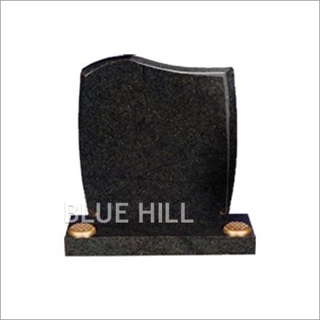 Half Peon Top - Rounded Sides and Chamfered Granite Monument - Polished Finish, Customizable Size, 20-25mm Thickness, Ideal for Memorial Applications