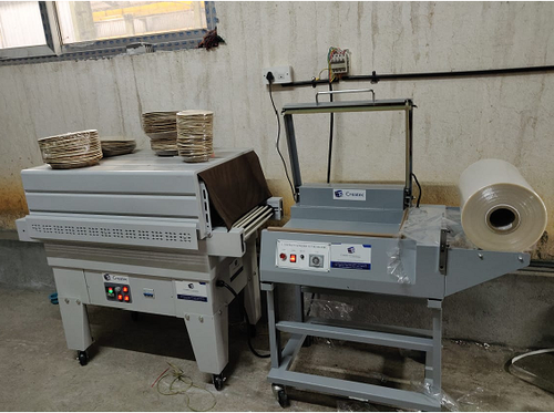 Shrink Wrapping Machine - Durable Plastic, Max Size 550x400x300mm, White, 220-240V, 3.8kW Power | Semi-Automatic, Waterproof, Eco-Friendly Output