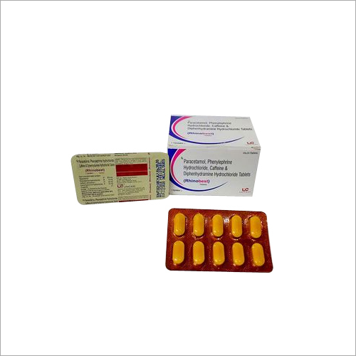 Paracetamol 500mg, Phenylephrine 10mg, Caffeine 30mg, Diphenhydramine Hydrochloride 25mg Tablets