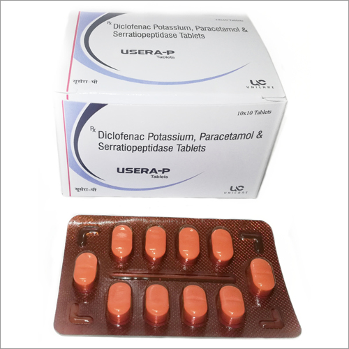 Diclofenac Potassium 50Mg, Paracetamol 325Mg & Serratiopeptidase 10Mg Tablets General Medicines