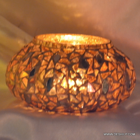 TranquilGlow Votive Glass Candle Cup