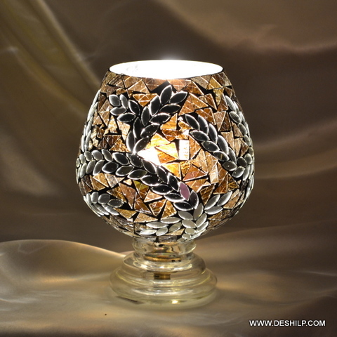 Crystal Glass Small T Light Candle Holder - Style: Antique Imitation