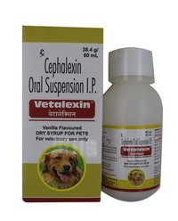 VETALEXIN Cephalexin Oral Suspension 60 ML-CEPHALEXIN250 MG