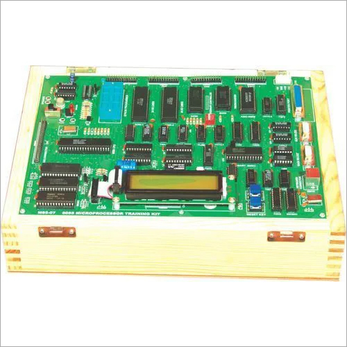 8086 Microprocessor Trainer - ABS Plastic Enclosure, 16K Bytes EPROM Expandable to 256K | Green, Fully Automatic Model with 20x2 LCD Display and RS-232 C Port