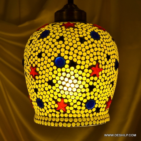 Yellow Mosaic Wall Hanging For Home Decor
