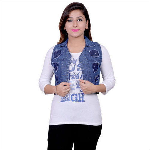 denim top for ladies