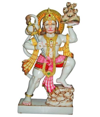 Marble Moorti Lord Hanuman Statue