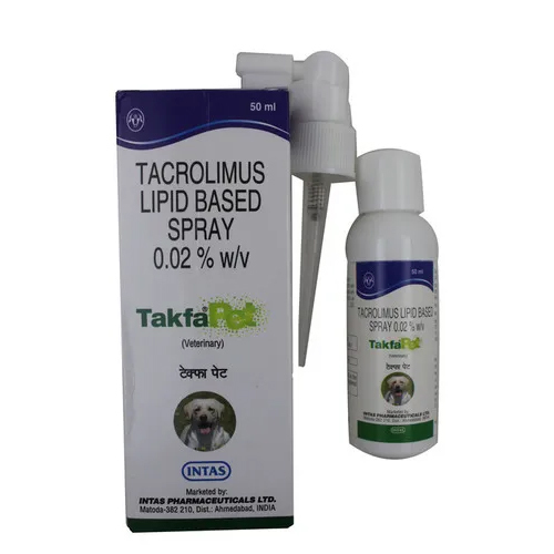 Takfa Pet Spray 50Ml-Tacrolimus +Alpha Tocopherol Ingredients: Chemicals
