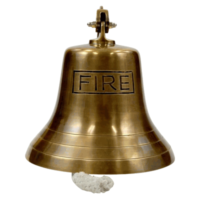 Brass Fire Bell Antique Finish