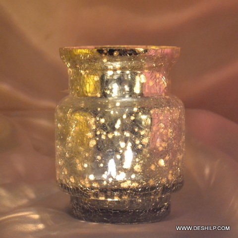 Frostglow Elegant T Light Candle Holder - Material: Glass