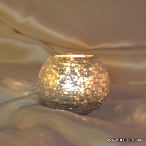 Silver T Light Candle Holder Votive