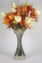 Alum Flower Vase - Elegant Design Decal Effect