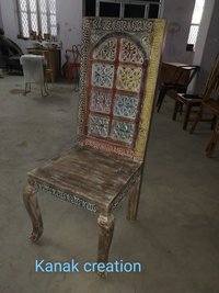 Antique Reclaimed wood Dining Chair