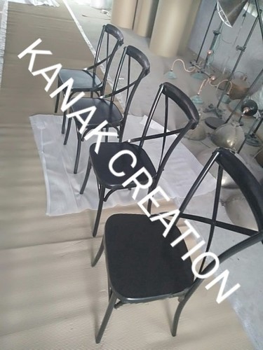 Handmade Cross Back Dinning Chair (Black)