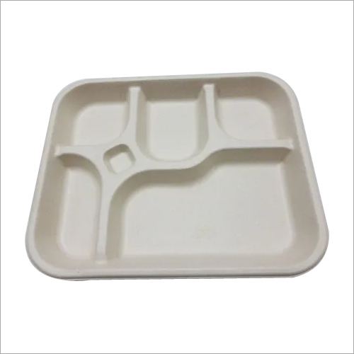5 SECTION BAGASSE TRAY By DISPOSABLE POINT