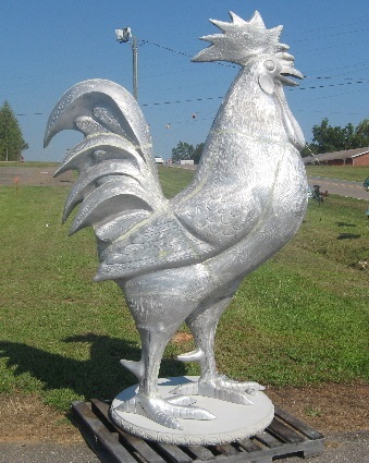 8ft Cast Aluminum Rooster