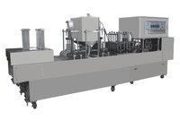 Linear Type Yougourt Cup Filling And Sealing Machine