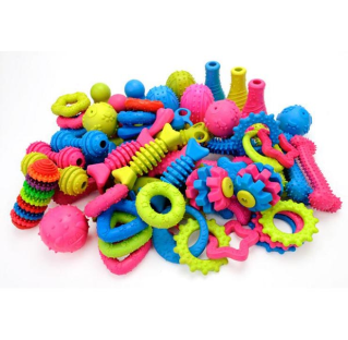 TPR Pet Toys Chew Dog Toys Teddy Puppy No Poison Health Chew Interactive Rubber Pacifier Bones Molar Clean The Teeth Funny Games By GLOBALTRADE