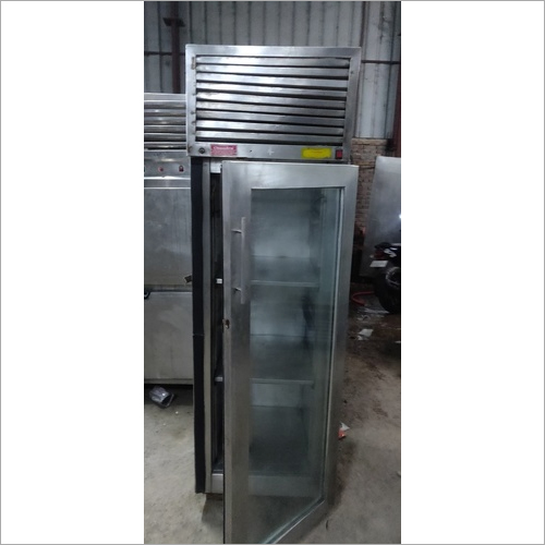 Stainless Steel Single Glass Door Refrigerator